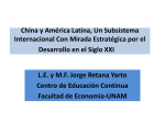 China y América Latina, Un Subsistema - Red ALC