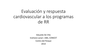 Evaluación y respuesta cardiovascular a los programas de RR