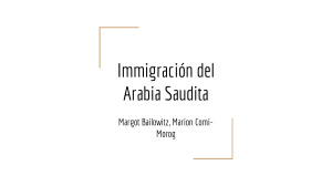 Immigración del Arabia Saudita