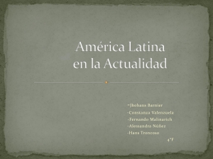 América Latina en la Actualidad