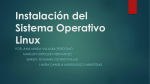 Instalación del Sistema Operativo Linux