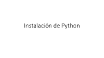 Instalación de Python