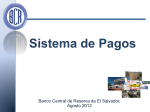Diapositiva 1 - Banco Central de Reserva de El Salvador