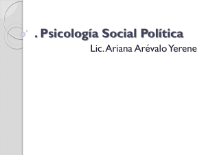 Psicología Social Política