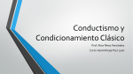 Conductismo y Condicionamiento Clásico sin videos