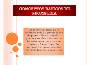 CONCEPTOS BASICOS DE GEOMETRIA.