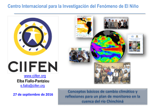 Presentación de PowerPoint - Ciencia para la Adaptación