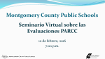 ¿Qué es PARCC? - Montgomery County Public Schools