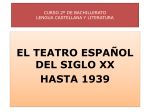 el teatro español del siglo xx hasta 1939