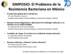 SIMPOSIO: El problema de la resistencia bacteriana en México