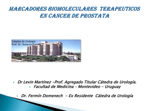 MARCADORES BIOMOLECULARES EN CANCER DE PROSTATA