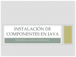 Instalación de Componentes en Java