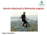 Presentación PPT Inercia rotacional y Momento angular.