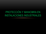 protección y maniobra en instalaciones industriales
