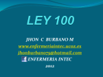 LEY 100 - enfermeria intec