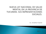 Nueva ley nacional de Salud Mental en la Provincia de Tucumán