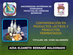 contaminación en la leche, productos lácteos y productos fermentados