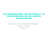 las generaciones tecnologicas y la configuración de los campos