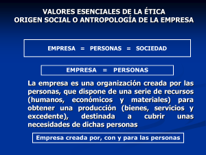 clase 3 rse valores esenciales de la etica