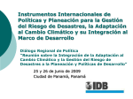 Instrumentos Internacionales de Políticas y Planeación para la