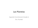 Las Planetas - JBSSpanishEnrichment