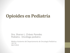 uso de opioides en pediatria