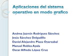 Aplicaciones del sistema operativo en modo grafico Andrea Jazmín