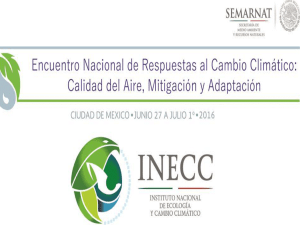 Presentación de PowerPoint - Instituto Nacional de Ecología y