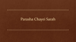 Parasha Chayei Sarah