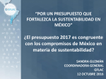 El presupuesto 2017 es congruente con los compromisos de México