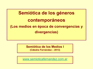 Semiótica I – Fernández - Semiótica de las Mediatizaciones