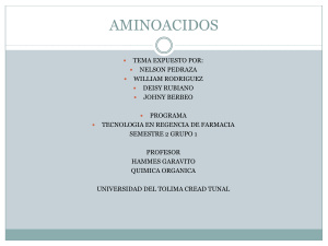 AMINOACIDOS - Tutorias Ut