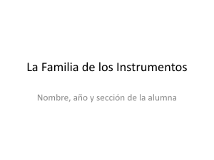 La Familia de los Instrumentos