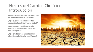 Global Climate Change Introduction