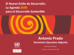 La Agenda 2030 para el Desarrollo Sostenible Antonio Prado