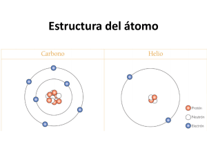 Estructura del átomo Z: Número atómico