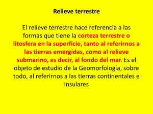 Relieve terrestre y suelo