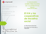 Las cooperativas sociales Cooperativas de integración e iniciativa