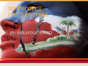 my project haitian food