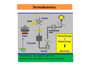 Termodinámica - Ing. Gustavo A. Moreno Rodríguez
