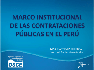 organismo supervisor de las contrataciones del estado