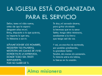 La Iglesia está organizada para el servicio
