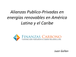 Las Alianzas Público Privadas en Proyectos de Energia Renovable