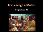 Jesús acoge a Mateo