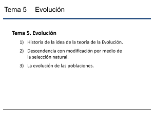 Tema 6. EVOLUCIÓN