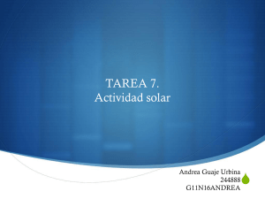TAREA 7. Actividad solar