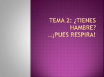 Tema 2: ¿Tienes hambre? *¡pues respira!