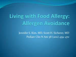 Living with Food Allergy