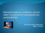 La Educación Superior en Méxicoy la inclusión de la sustentabilidad