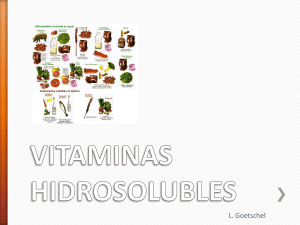 vitaminas hidrosolubles